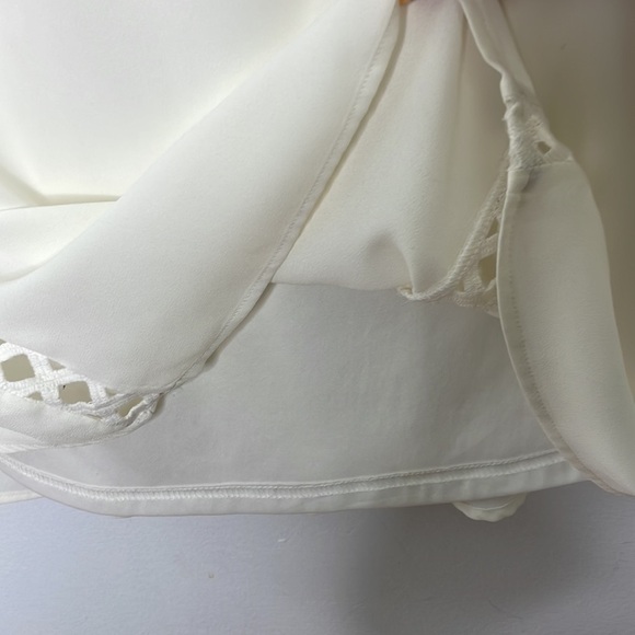 𝅺daniel Rainn boho crochet cream mini dress - Picture 5 of 10